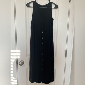Size small Black Midi Dress. Brand is LCW Casual